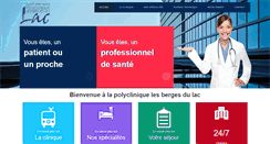 Desktop Screenshot of polyclinique-lac.com