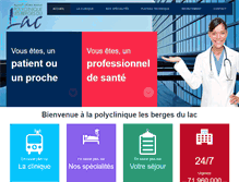 Tablet Screenshot of polyclinique-lac.com